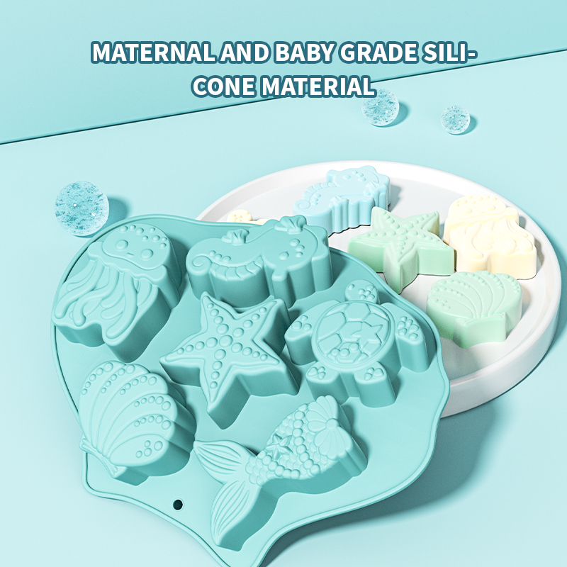 Silicone Mold Ocean - 오션 퐁당 실리콘 몰드 쉘 인어