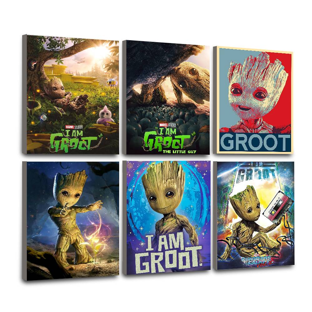 Resin Art Canvas - Mar Cute G-Groot lassic 커버 다이아몬드