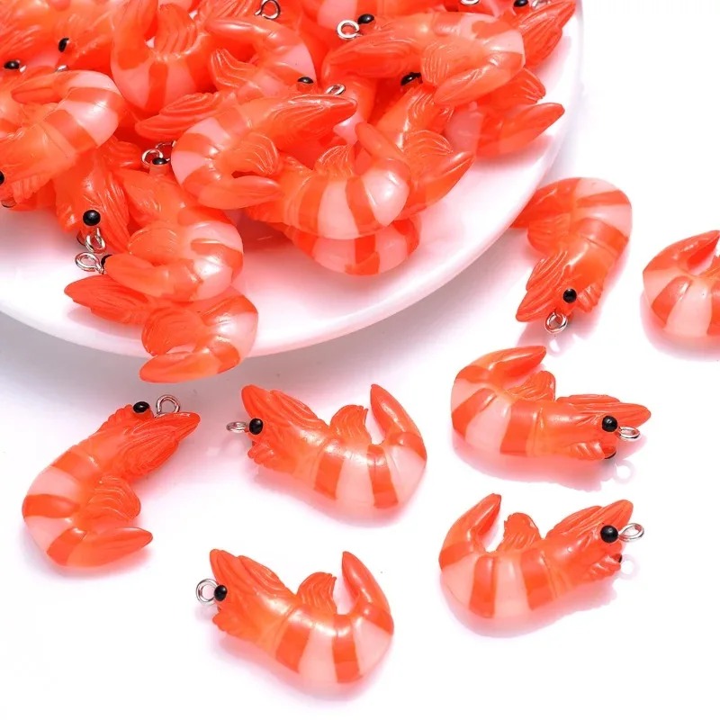 Resin Art Pendant - 10Pcs 아크릴 수지 만화 해산물 참