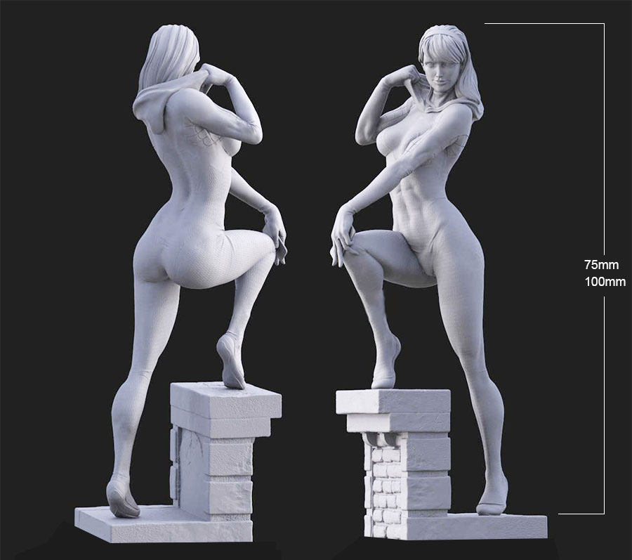 Resin Art Zelda - 1/24 75mm 1/18 100mm 수지 모델