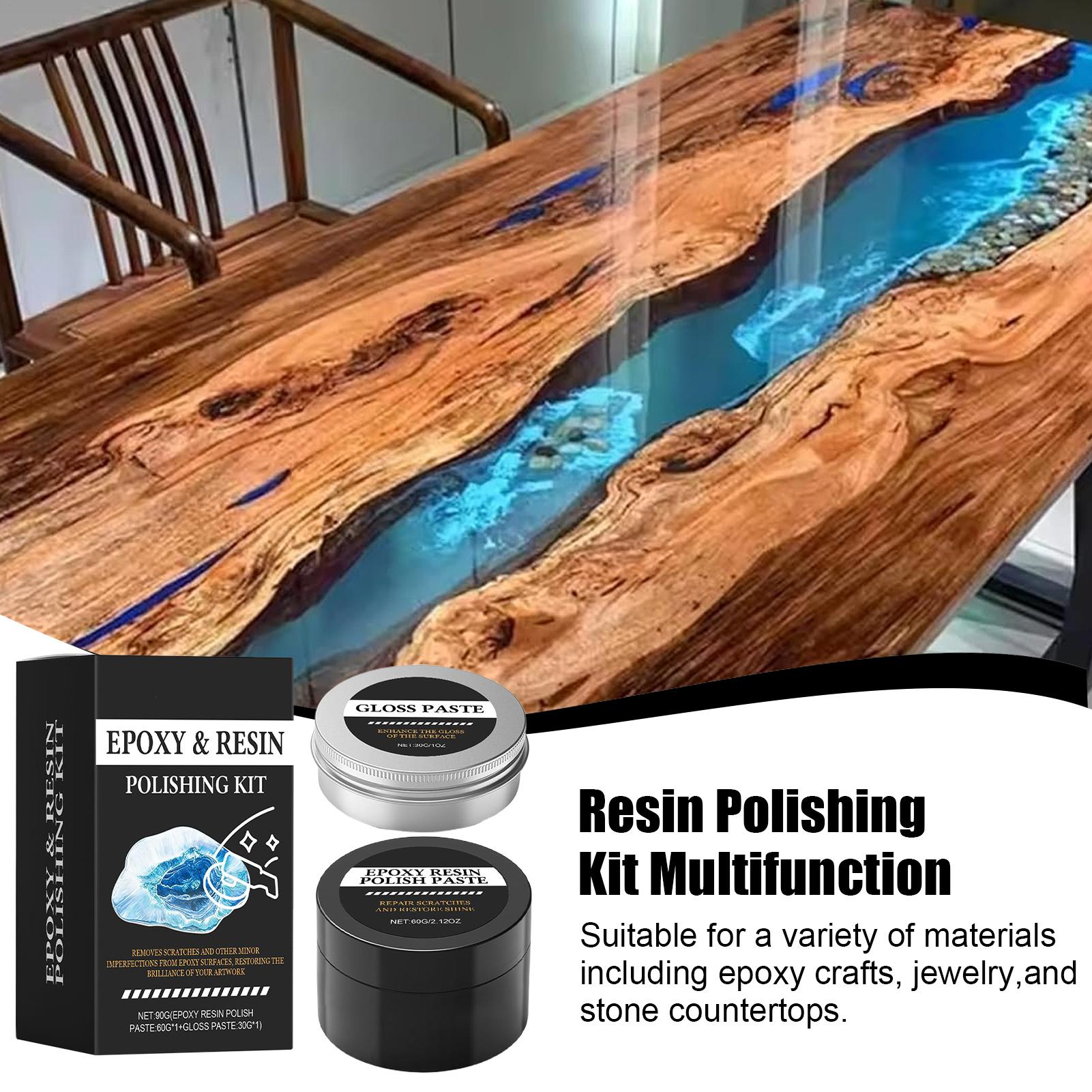 Resin Art For Beginners - 에폭시 레진 연마 키트 - 광택을