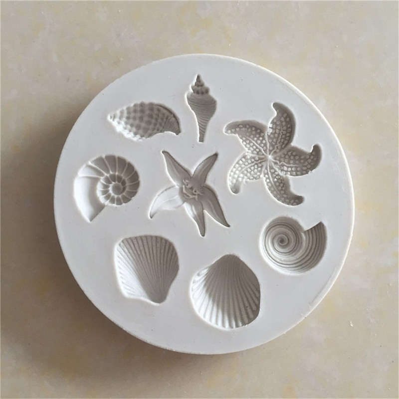 Silicone Mold Ocean - 새로운【해양 생물학적 소라 껍질 초콜릿 케이크