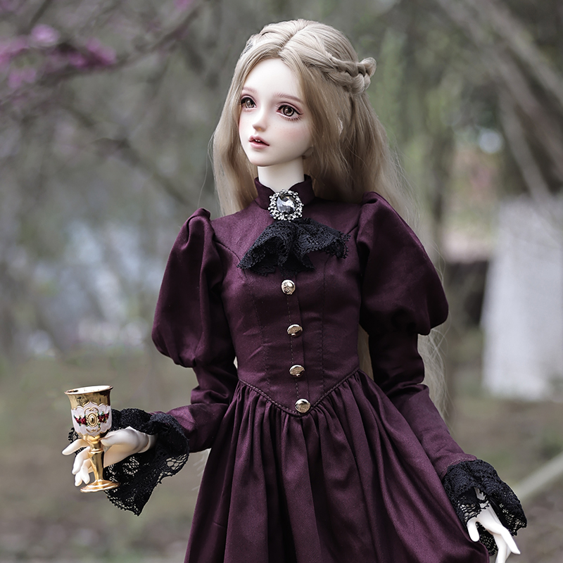 Resin Art Purple - Elina BJD 인형 1/3 아름다운 우아한