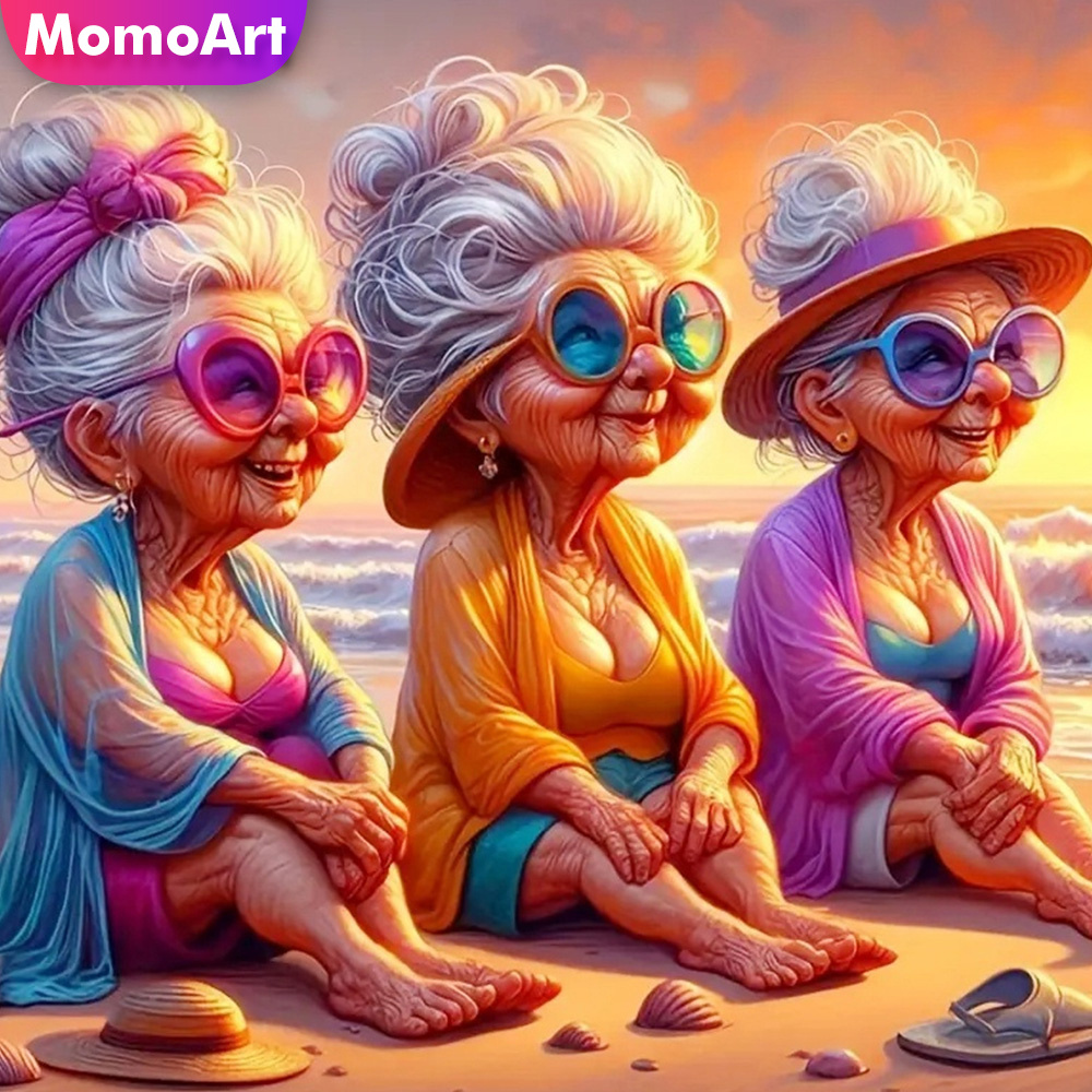 Resin Art For Beginners - Momoart 다이아몬드 페인팅 자수 키트, 노인