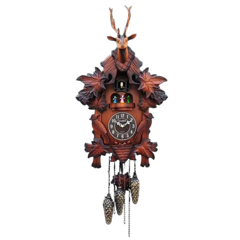 Resin Art Watch - 쿠쿠 벽시계 단단한 나무 시계 거실