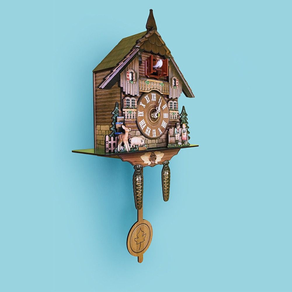 Resin Art Watch - 시계 벽 나무 나무 진자 빈티지