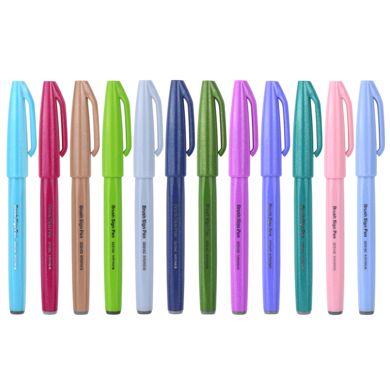 Pentel Pen Sign Pen - 일본 펜텔 터치 브러시 퓨드 펜,