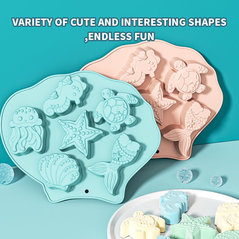 오션 퐁당 실리콘 몰드 쉘 인어 꼬리 해마 불가사리 초 - Silicone Mold Ocean 리뷰 및 가격
