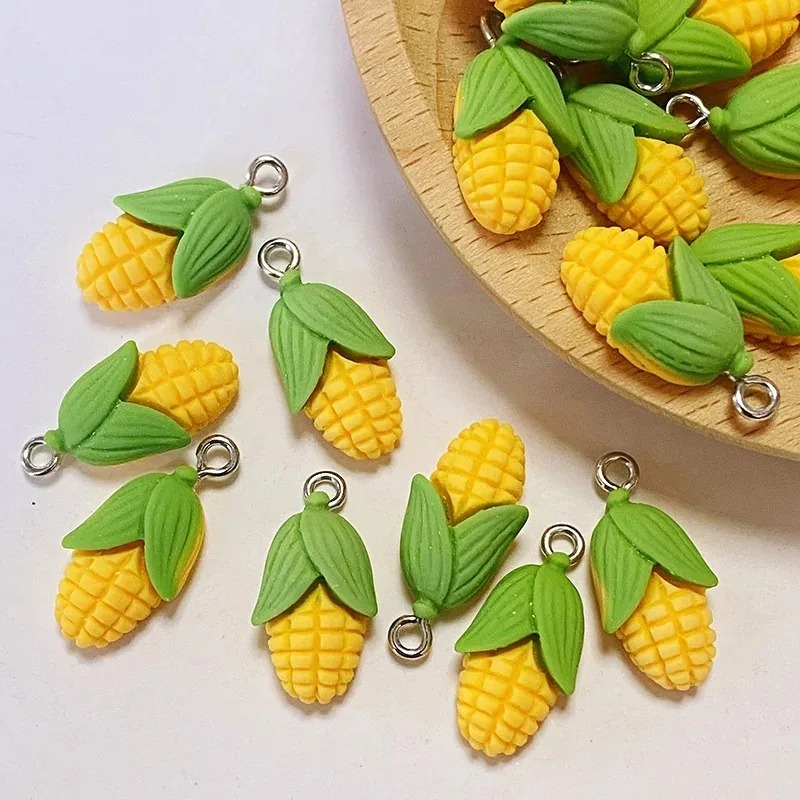 20개 재미있는 미니 옥수수 야채 레진 참 장식품 인공 - Resin Art Pendant 리뷰 및 가격