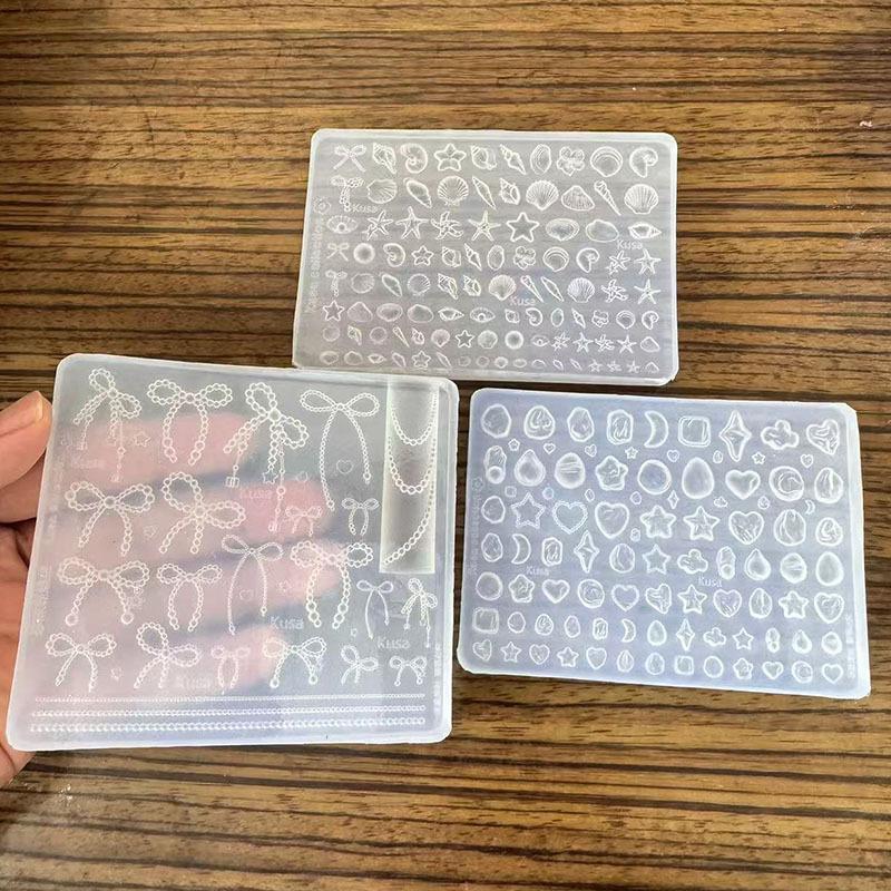 실리콘 네일아트 스탬핑 몰드, 바다 조개 불가사리 별  - Silicone Mold Ocean 리뷰 및 가격