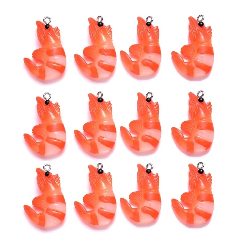 10Pcs 아크릴 수지 만화 해산물 참 3D 시뮬레이션 - Resin Art Pendant 리뷰 및 가격