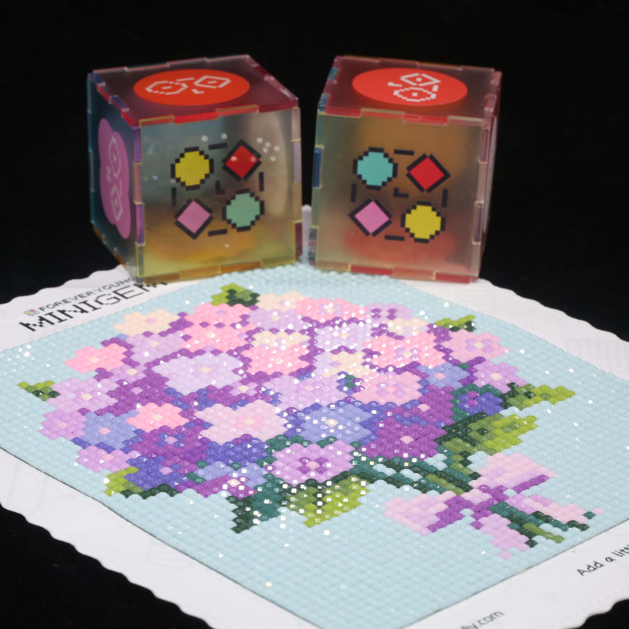 미니젬 ®   보라색 수국 5D 다이아몬드 페인팅 키트 - Resin Art Purple 리뷰 및 가격
