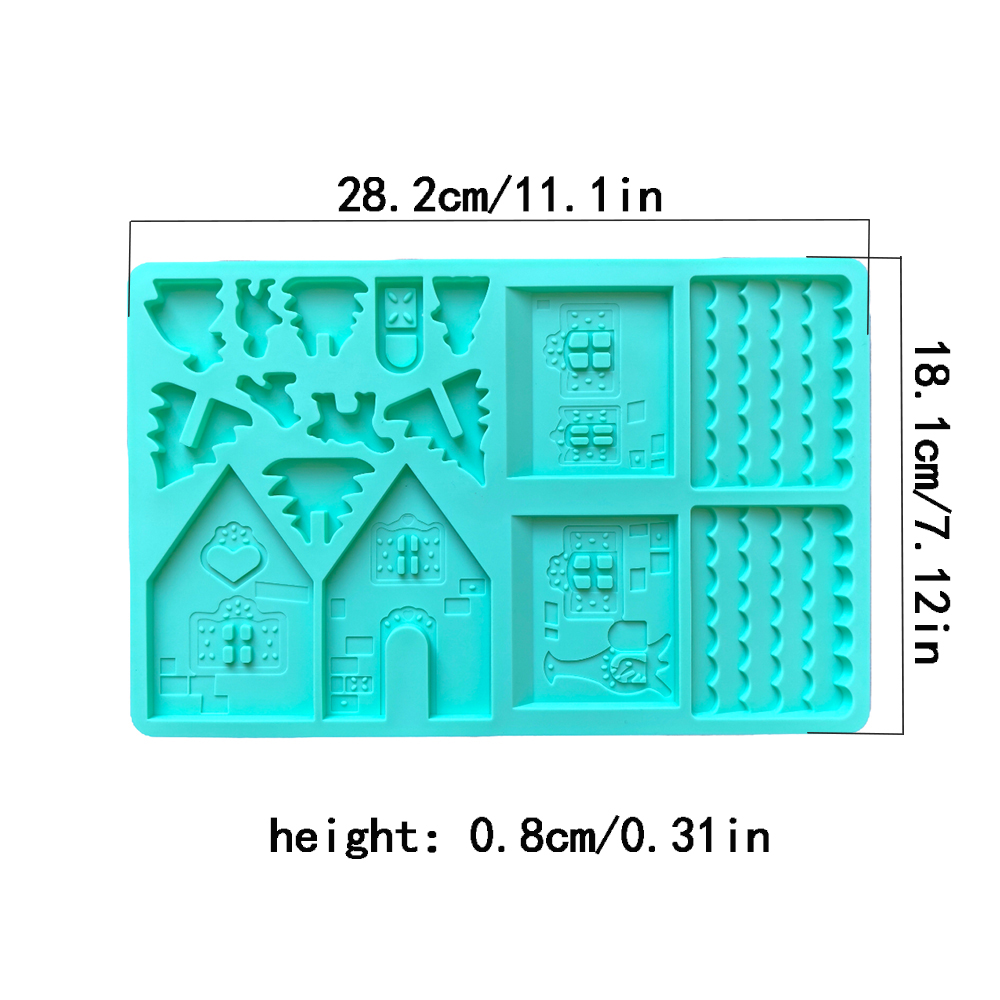 1pc 크리스마스 하우스 초콜릿 실리콘 몰드 3D 캔디 - Silicone Mold Ocean 리뷰 및 가격