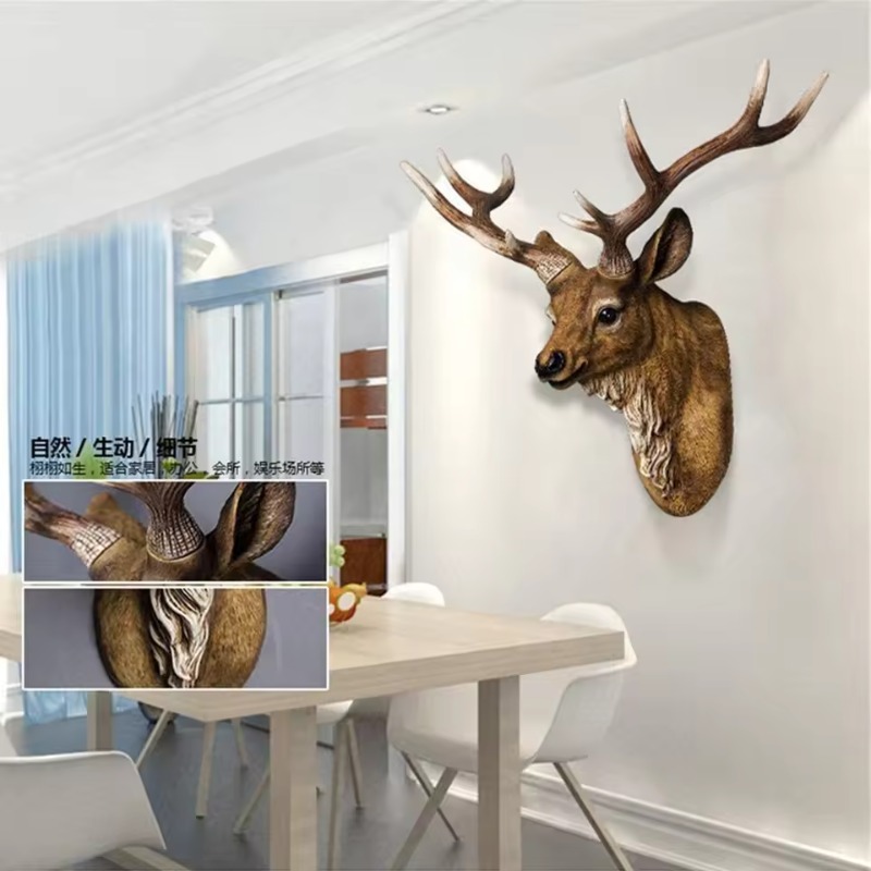 60/80CM 미국산 사슴 머리 벽 장식 대형 인조 조 - Background Resin Art 리뷰 및 가격