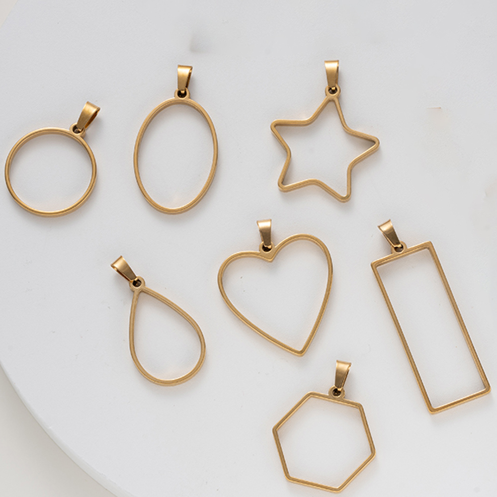 5개 스테인리스 스틸 오픈 백 레진 몰드 펜던트 블랭크 - Resin Art Pendant 리뷰 및 가격