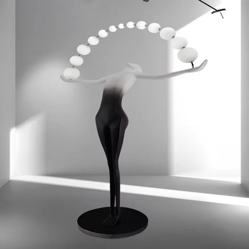 도매 대형 LED 플로어 램프 인체 예술 조각 디자인  - Resin Art Materials Wholesale 리뷰 및 가격