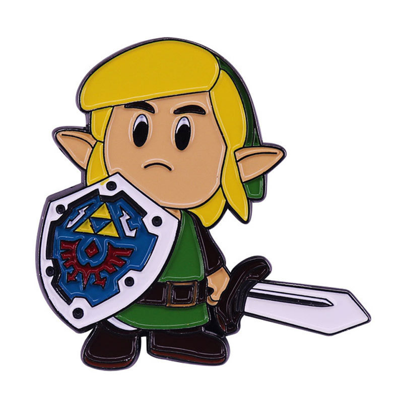 젤다 왕국의 눈물 에나멜 핀 애니메이션 만화 링크 금속 - Resin Art Zelda 리뷰 및 가격