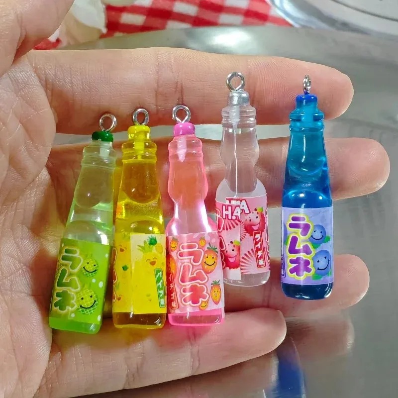 10Pcs 작은 소다병 레진 참 장식품 귀여운 음료병  - Resin Art Pendant 리뷰 및 가격