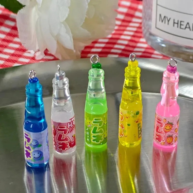 10Pcs 작은 소다병 레진 참 장식품 귀여운 음료병  - Resin Art Pendant 리뷰 및 가격