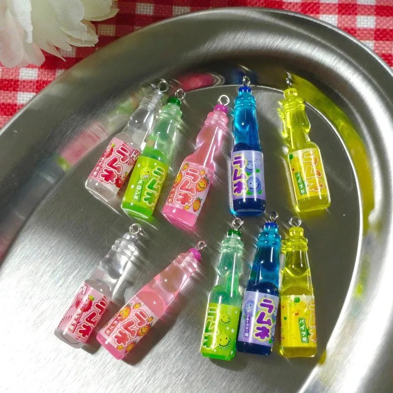 10Pcs 작은 소다병 레진 참 장식품 귀여운 음료병  - Resin Art Pendant 리뷰 및 가격