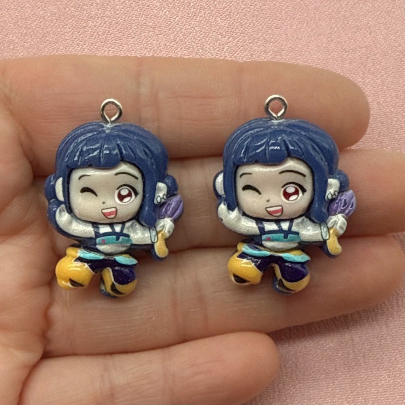 10개 레진 만화 펜던트, DIY 쥬얼리 제작 귀걸이, - Resin Art Pendant 리뷰 및 가격