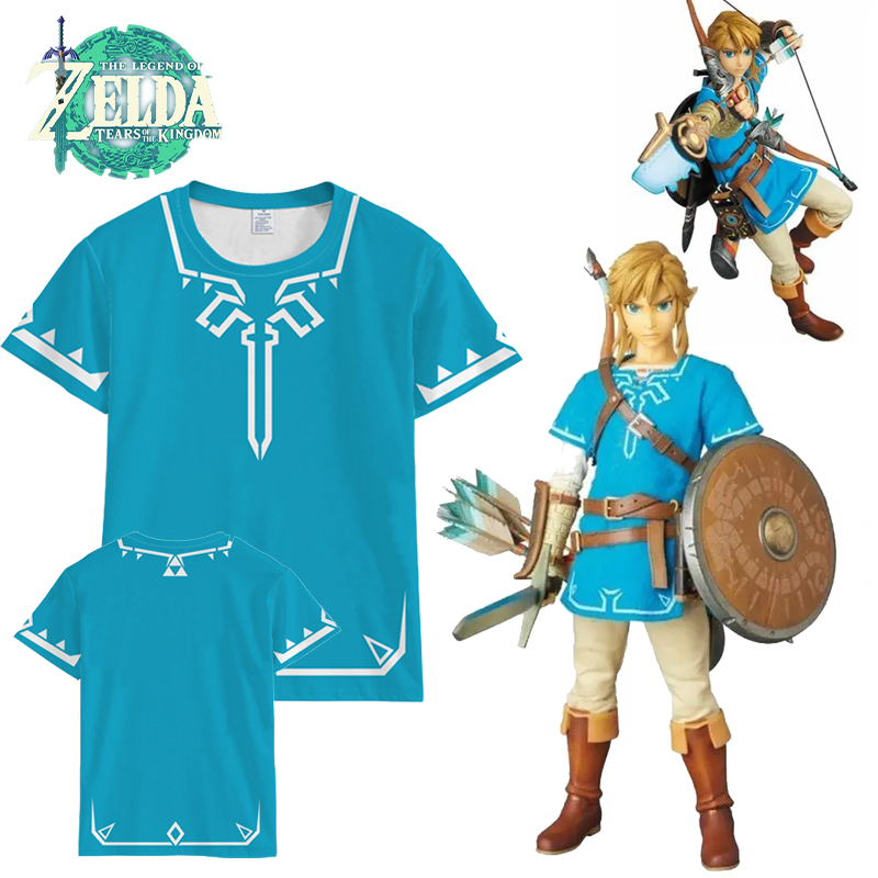 젤다 왕국의 눈물 티셔츠 애니메이션 만화 반팔 코스프레 - Resin Art Zelda 리뷰 및 가격