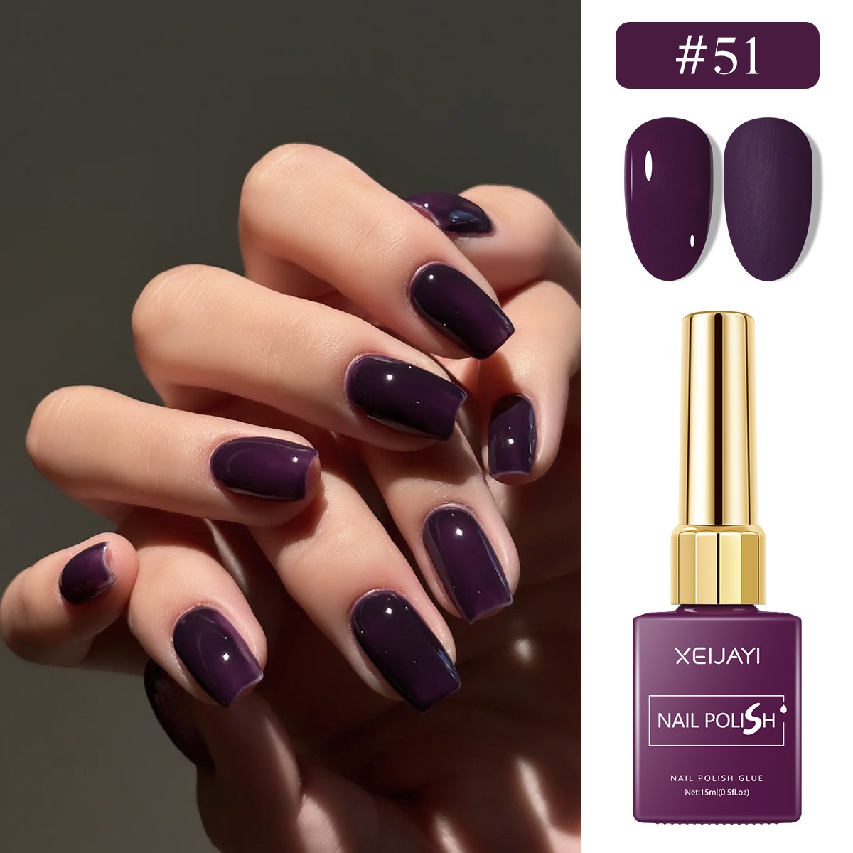 6 개/대 15ml 젤 매니큐어 6 색 로맨틱 퍼플 누 - Resin Art Purple 리뷰 및 가격