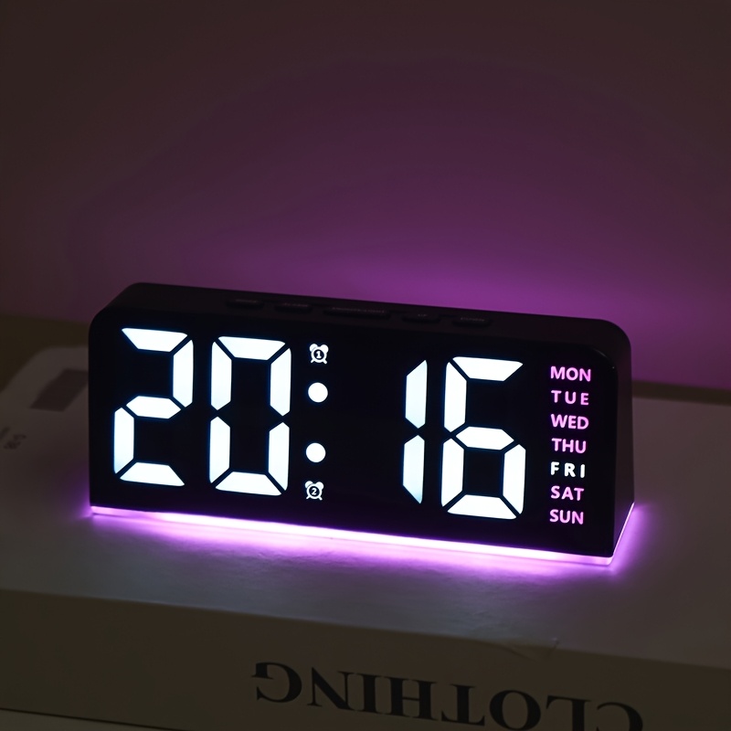 디지털 LED 알람 시계 데스크탑 테이블 시계 나이트  - Resin Art Watch 리뷰 및 가격