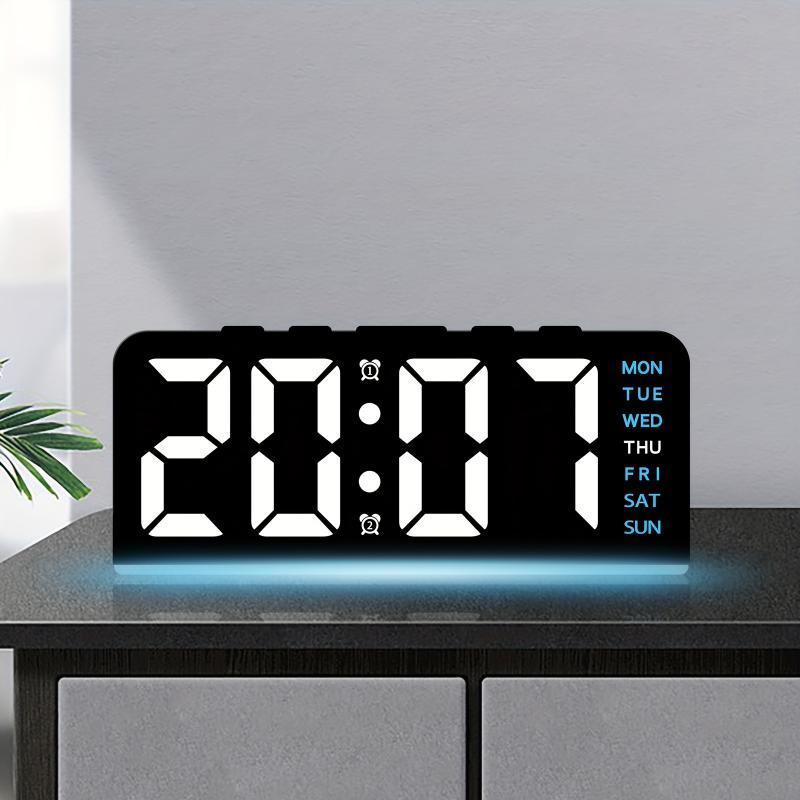 디지털 LED 알람 시계 데스크탑 테이블 시계 나이트  - Resin Art Watch 리뷰 및 가격