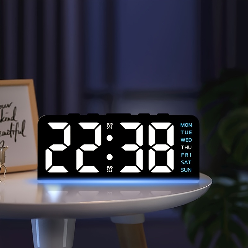 디지털 LED 알람 시계 데스크탑 테이블 시계 나이트  - Resin Art Watch 리뷰 및 가격
