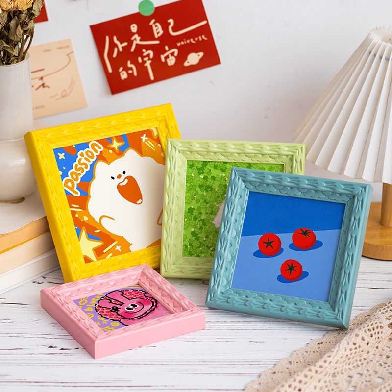 다채로운 사진 액자 5인치-A4 가정용 어린이 침실 D - Resin Art Photo Frame 리뷰 및 가격
