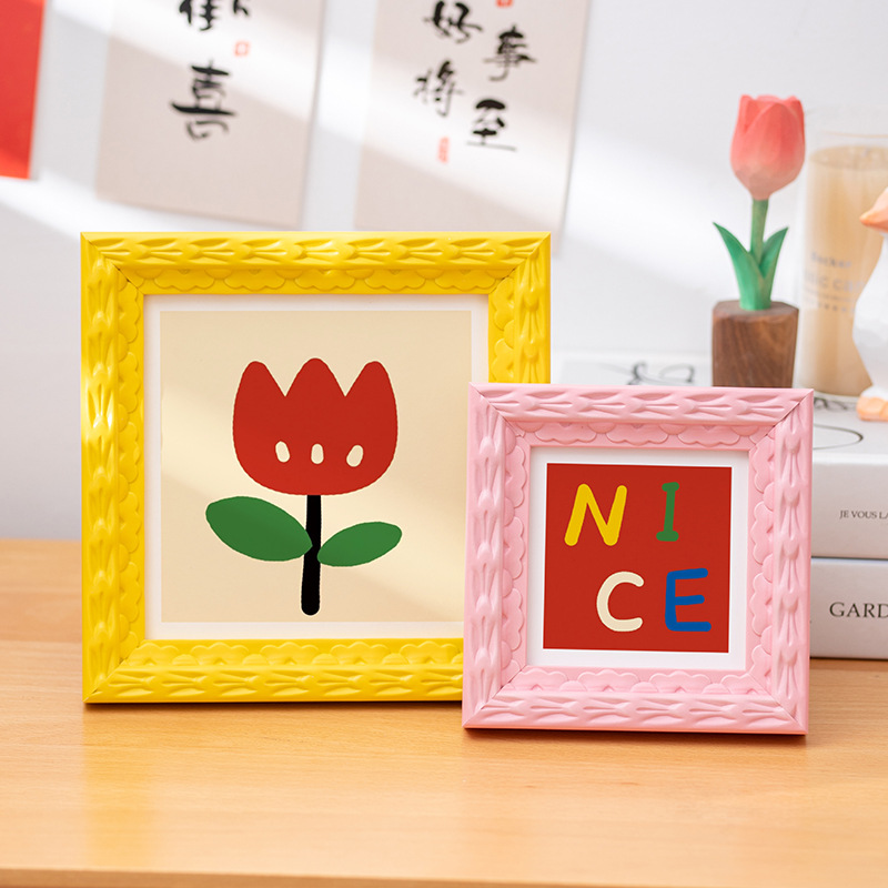 다채로운 사진 액자 5인치-A4 가정용 어린이 침실 D - Resin Art Photo Frame 리뷰 및 가격
