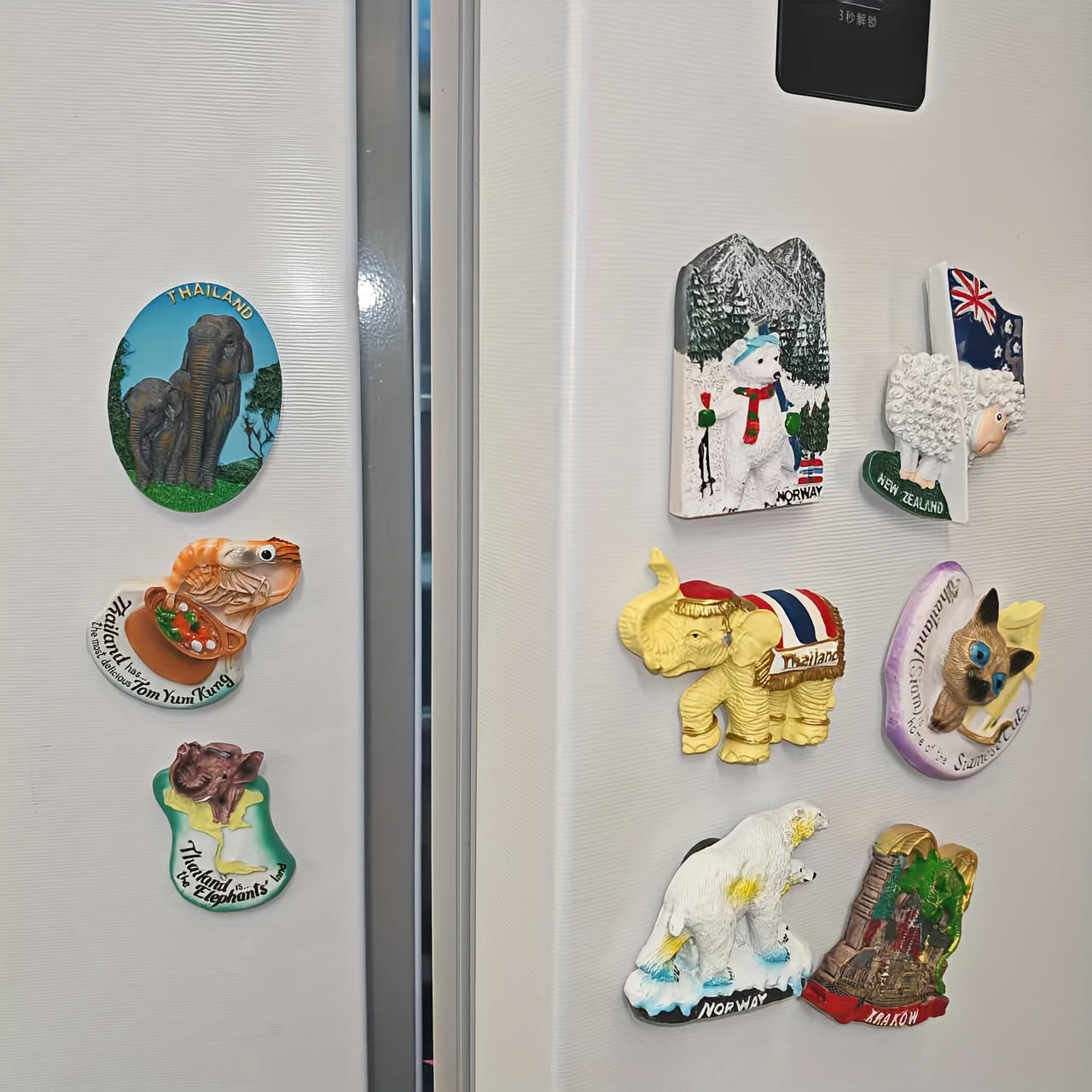 1pc 수제 3d 수지 아트 냉장고 자석, 노르웨이 스 - Resin Art New Zealand 리뷰 및 가격