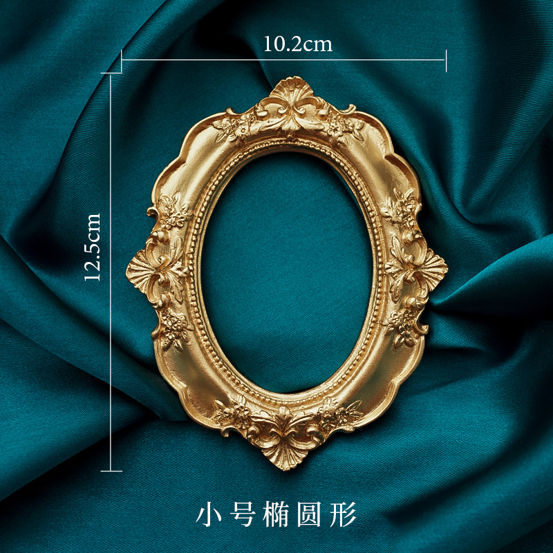 황금 복고풍 사진 프레임 네일 아트 쥬얼리 장식 홈 인 - Background Resin Art 리뷰 및 가격