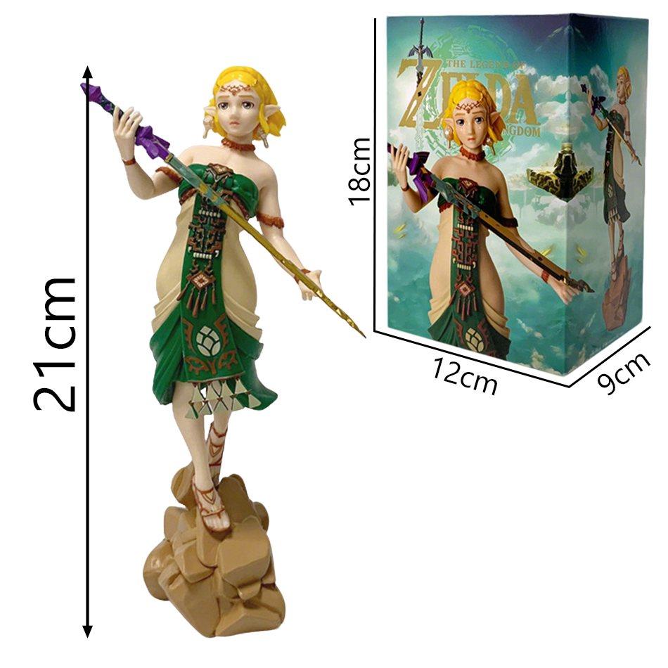 새로운 애니메이션 21CM 젤다의 전설 피규어 보물 상 - Resin Art Zelda 리뷰 및 가격