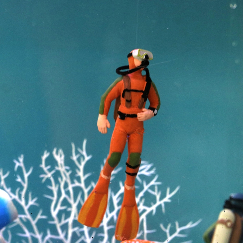수족관 다이버 장식 플로팅 수지 다이버 손 색칠 모든  - Resin Art Underwater 리뷰 및 가격