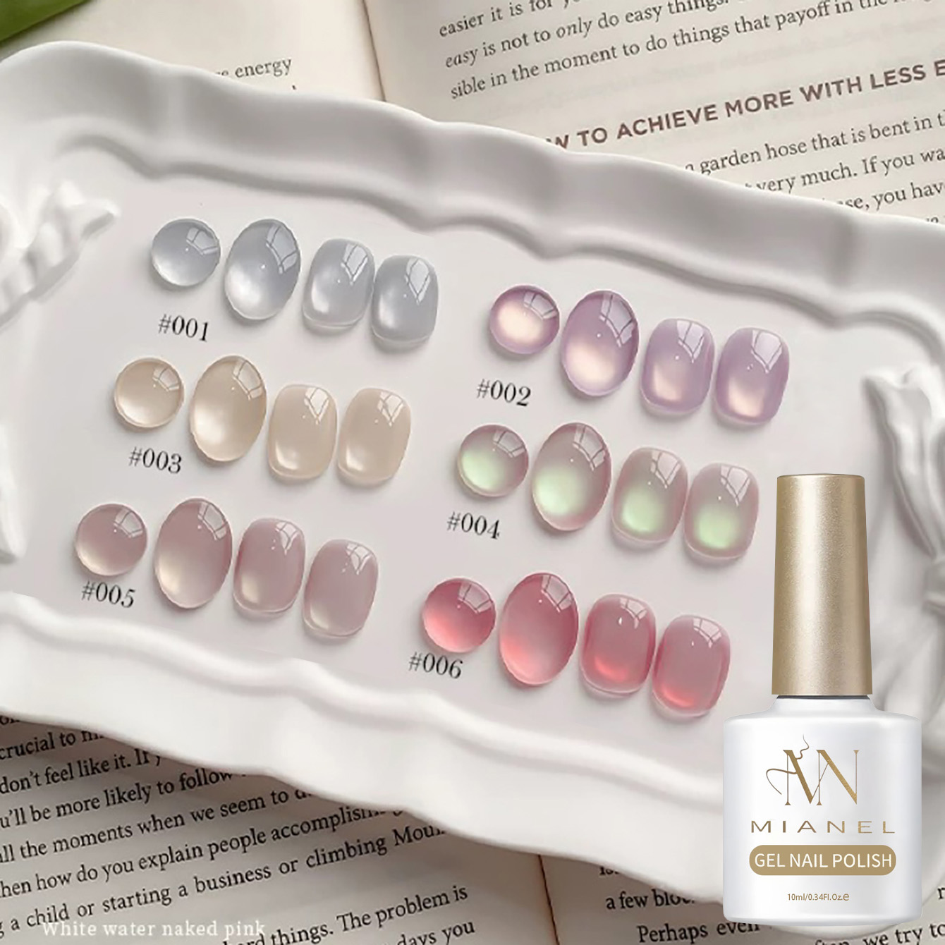 MIANEL 10ML 캔디 글라스 비드 캣아이 젤 네일 - Resin Art Purple 리뷰 및 가격