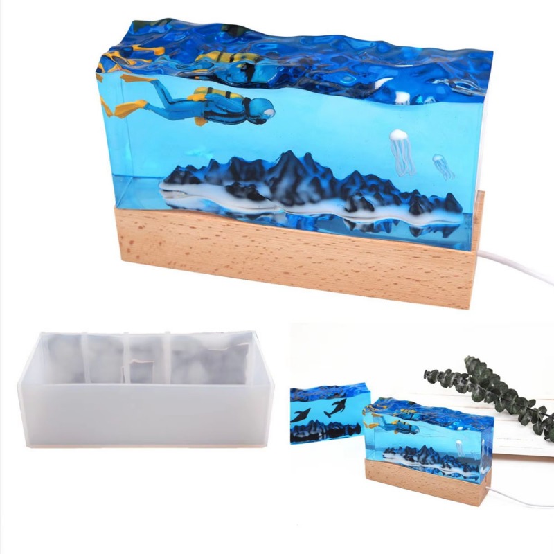 DIY 레진 공예 조명 수중 풍경 실리콘 몰드 산 모양 - Resin Art Underwater 리뷰 및 가격