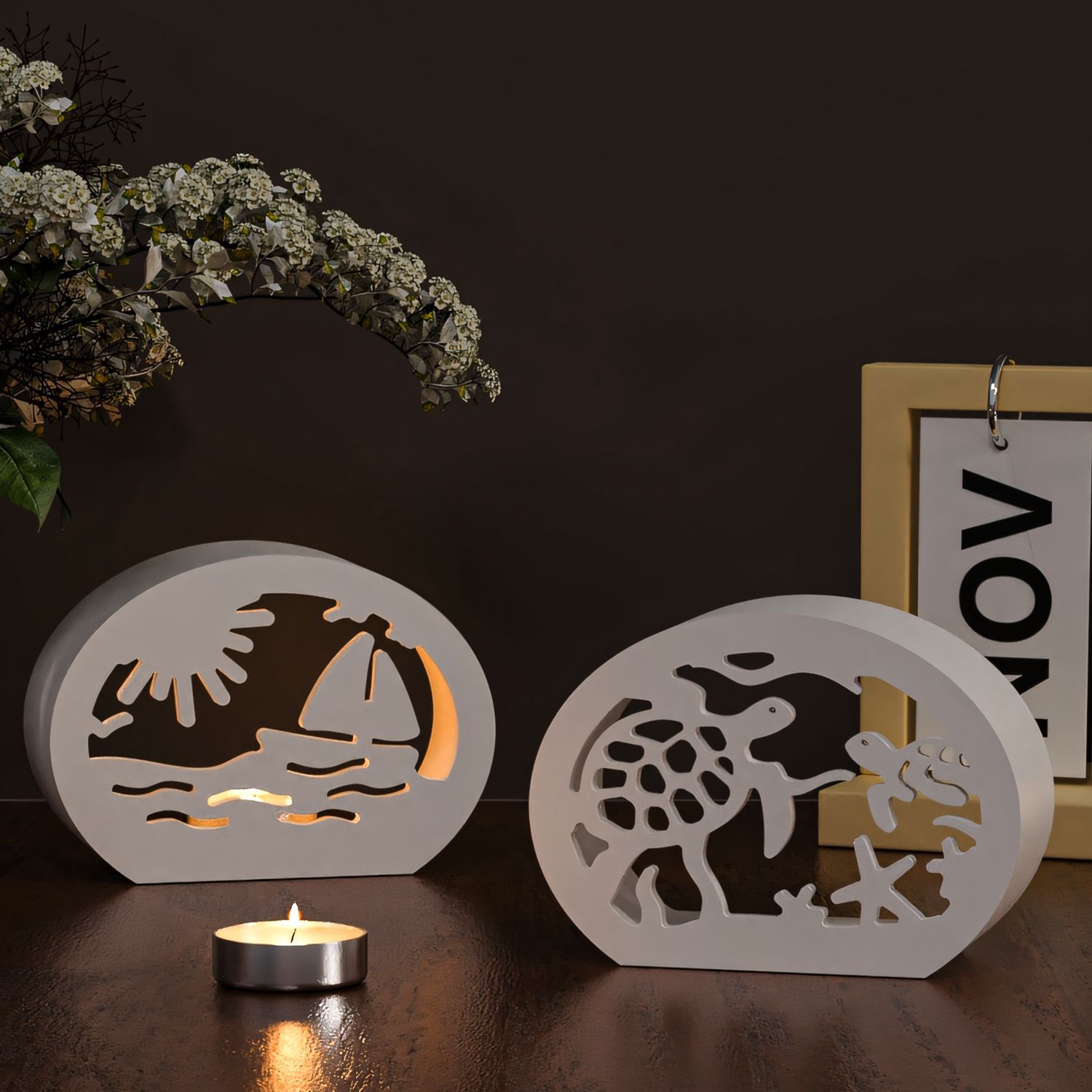 DIY 타원형 오션 속이 빈 캔들 홀더 실리콘 몰드 레 - Silicone Mold Ocean 리뷰 및 가격