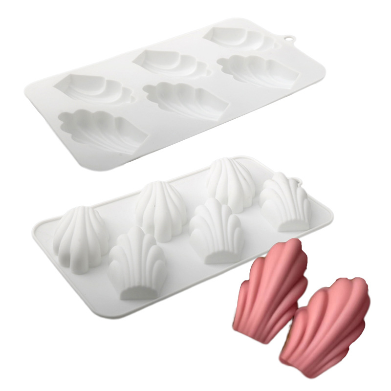 6 홀 마들렌 디자인 초콜릿 무스 금형 DIY 쉘 케이 - Silicone Mold Ocean 리뷰 및 가격