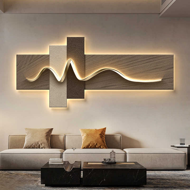 거실 장식 그림 LED 무드등 벽화, 모던 럭셔리 소파 - Background Resin Art 리뷰 및 가격