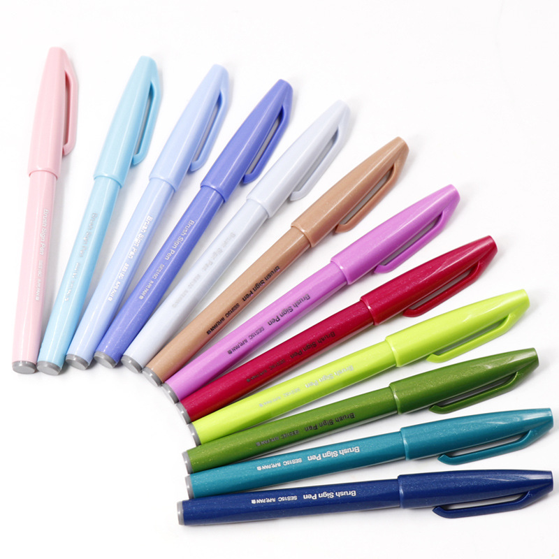 일본 펜텔 터치 브러시 퓨드 펜, 새로운 파스텔 및 일 - Pentel Pen Sign Pen 리뷰 및 가격