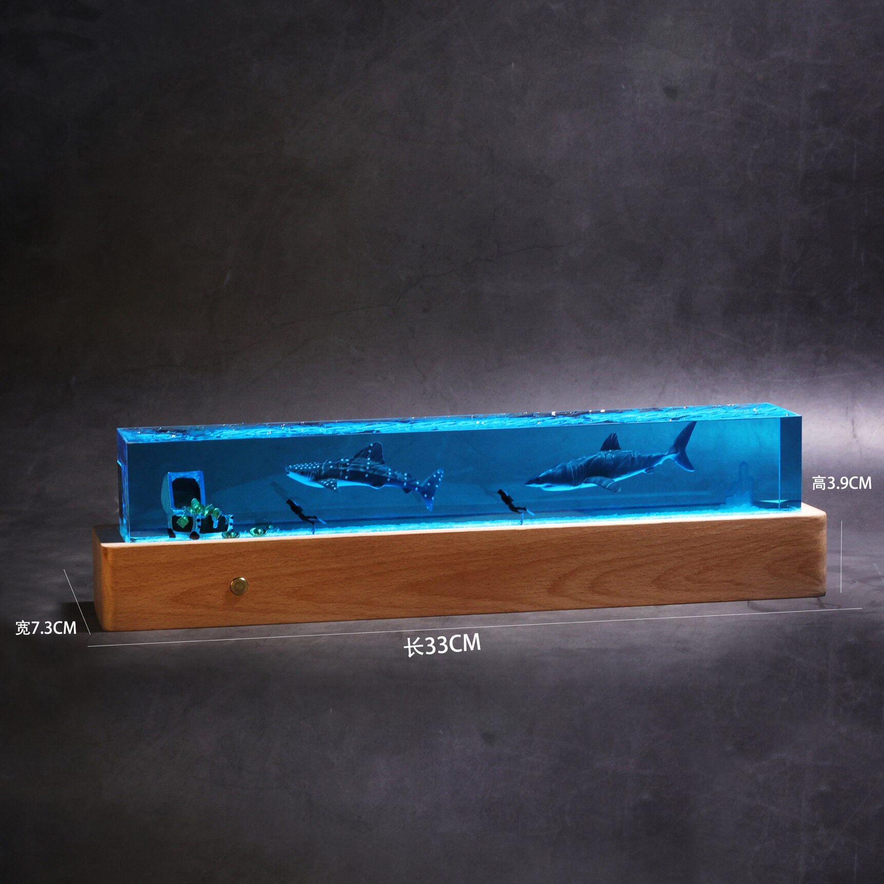 창의적인 힐링 수중 미니어처 풍경 야간 조명 윈도우 디 - Resin Art Underwater 리뷰 및 가격