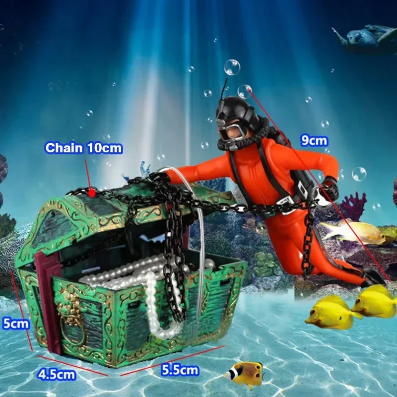 수지 보물 사냥꾼 다이버 물고기 탱크 장식 미니 잠수함 - Resin Art Underwater 리뷰 및 가격