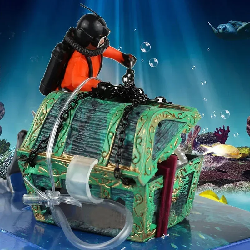 수지 보물 사냥꾼 다이버 물고기 탱크 장식 미니 잠수함 - Resin Art Underwater 리뷰 및 가격