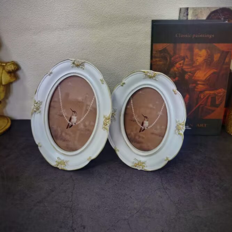 프랑스 빈티지 벽 사진 프레임 아트 그림 장식품 우아한 - Background Resin Art 리뷰 및 가격