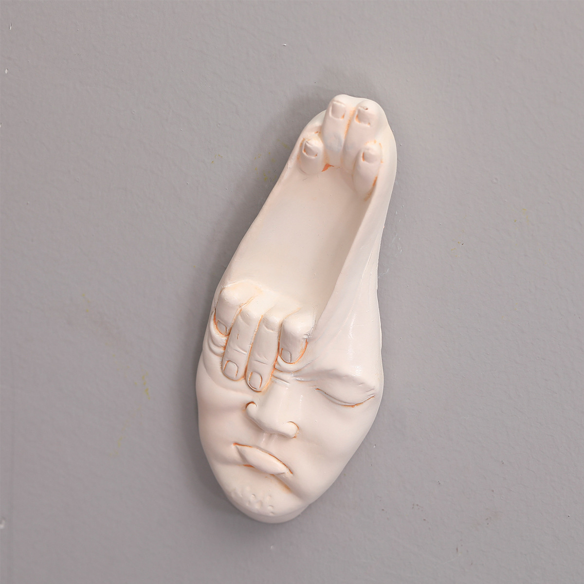 창의적인 추상 손가락 얼굴 아트 레진 공예 장식품, 북 - Background Resin Art 리뷰 및 가격